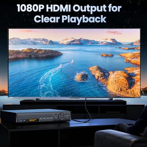 Desobry HDMI DVD Player for TV – Region Free All-Region DVD Player, Full HD 1080p Upscaling, USB Playback & Multi-Format Support, Compact Design with Remote (Standard) - Image 5