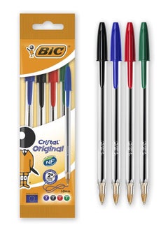 Bic 4-Piece Ball Pen Medium Tip Multicolour  - Image 1