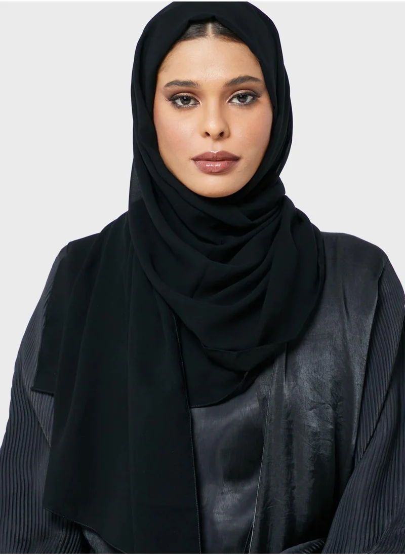 Moistreet Pleated Longline Abaya