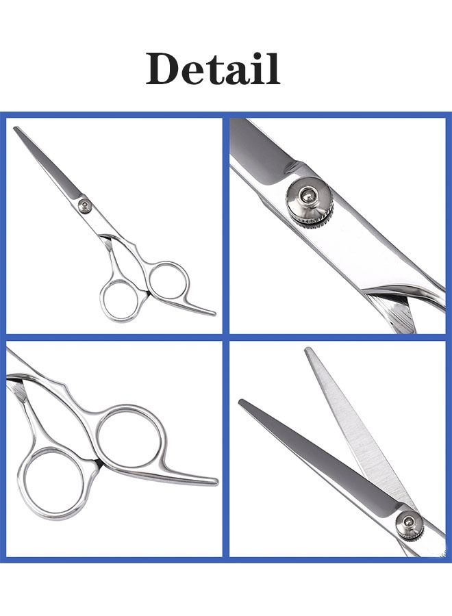 Professional Hair Cutting Barber Shears Scissor Silver 6inch - Image 4