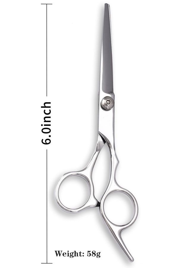 Professional Hair Cutting Barber Shears Scissor Silver 6inch - Image 3