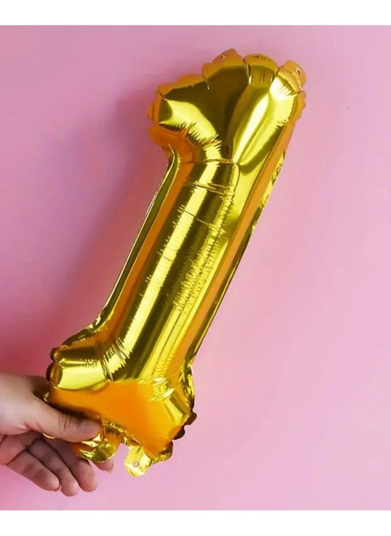 Birthday decoration balloons number 1 