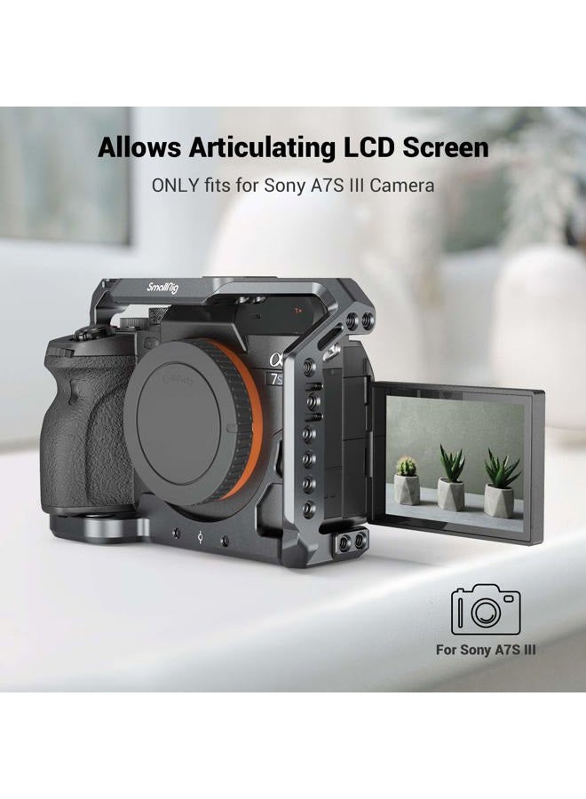 SMALLRIG Camera Cage Only for Sony Alpha 7S III / A7S III / A7SIII / A7S3-2999 - Image 5