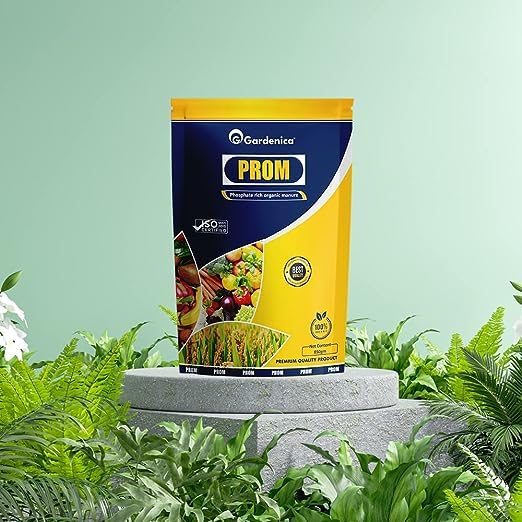 GARDENICA سماد مسحوق كيك النيم من جاردينيكا وسماد الفوسفور العضوي مجموعة سماد طبيعي عضوي يعزز نمو النباتات مصدر غذائي للإثمار والإزهار في النباتات - Image 3