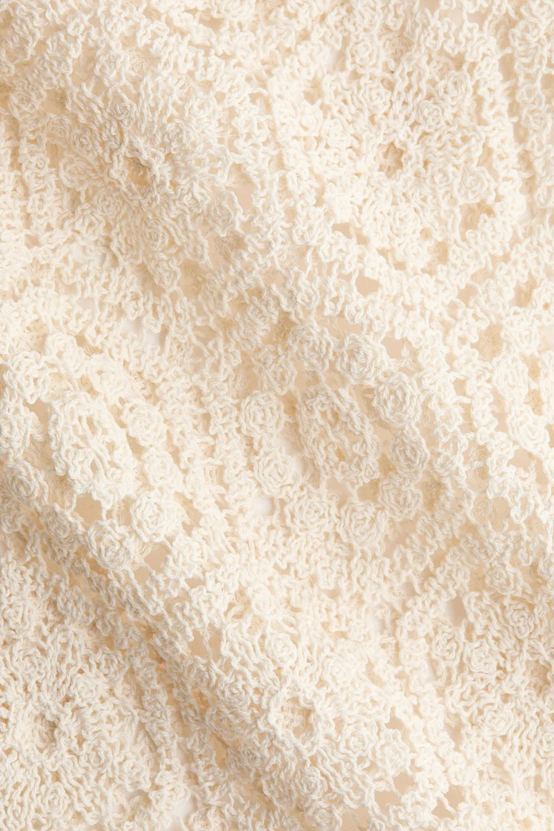 H&M Sleeveless crochet-look dress