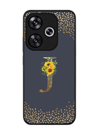 Rugged Black edge case for Xiaomi Poco F6 / Xiaomi Redmi Turbo 3 Case Cover- Custom Monogram Initial Letter Floral Pattern Alphabet - J (Grey) - pzsku/ZF0056B20380AC8644DA0Z/45/_/1725356450/d738ccc7-b0da-4232-87b9-f30714c3b9c0