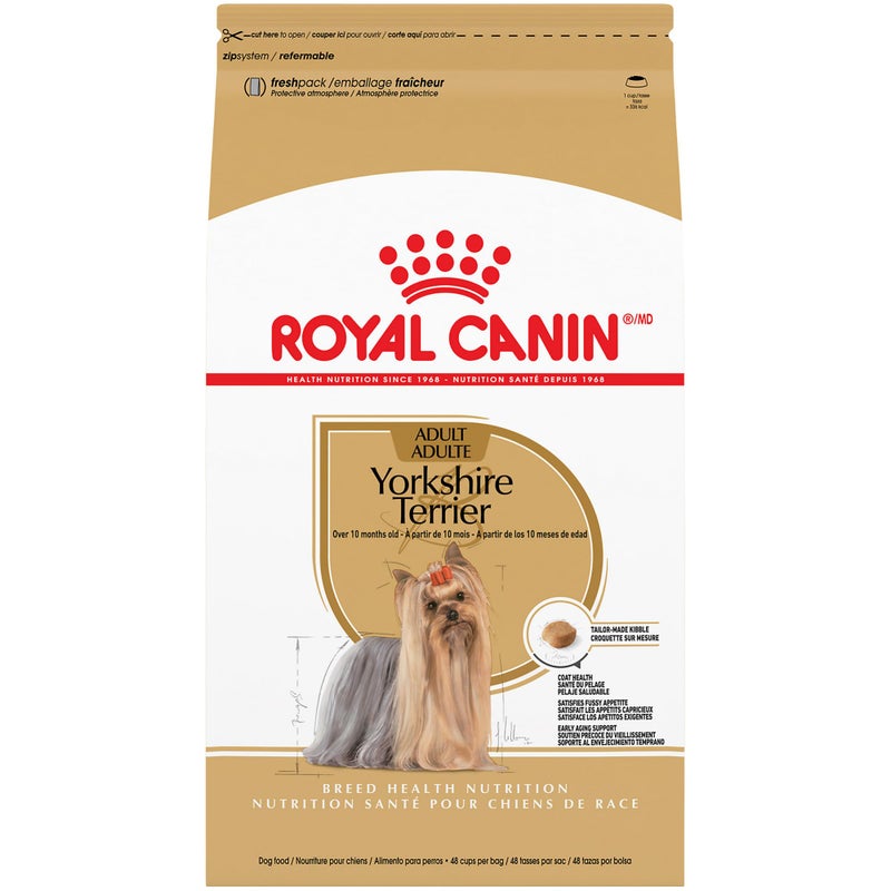 Royal Canin Breed Health Nutrition Yorkshire Terrier Adult Dry Dog Food, 10 lb Bag - Image 1