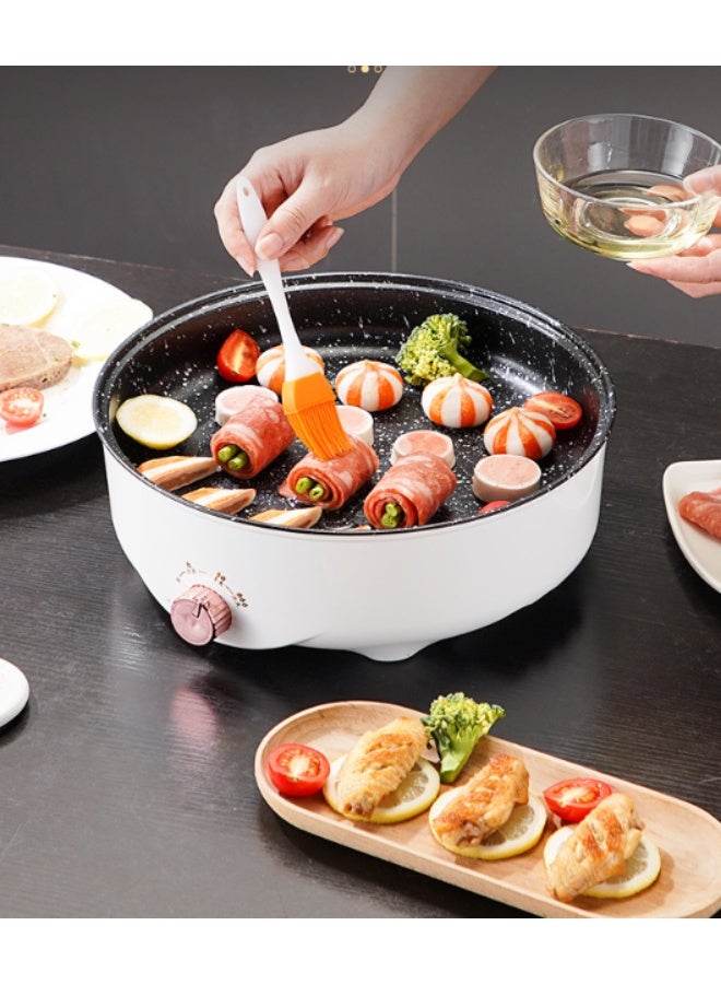 Electric Indoor Grill & BBQ Pan, Non-Stick Smokeless Grill for Meat, Skewers, and Korean BBQ, Portable Home Electric Griddle - Image 4
