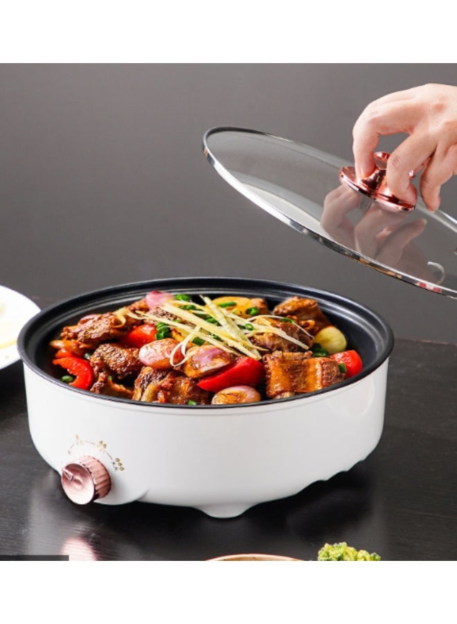 Electric Indoor Grill & BBQ Pan, Non-Stick Smokeless Grill for Meat, Skewers, and Korean BBQ, Portable Home Electric Griddle - Image 3