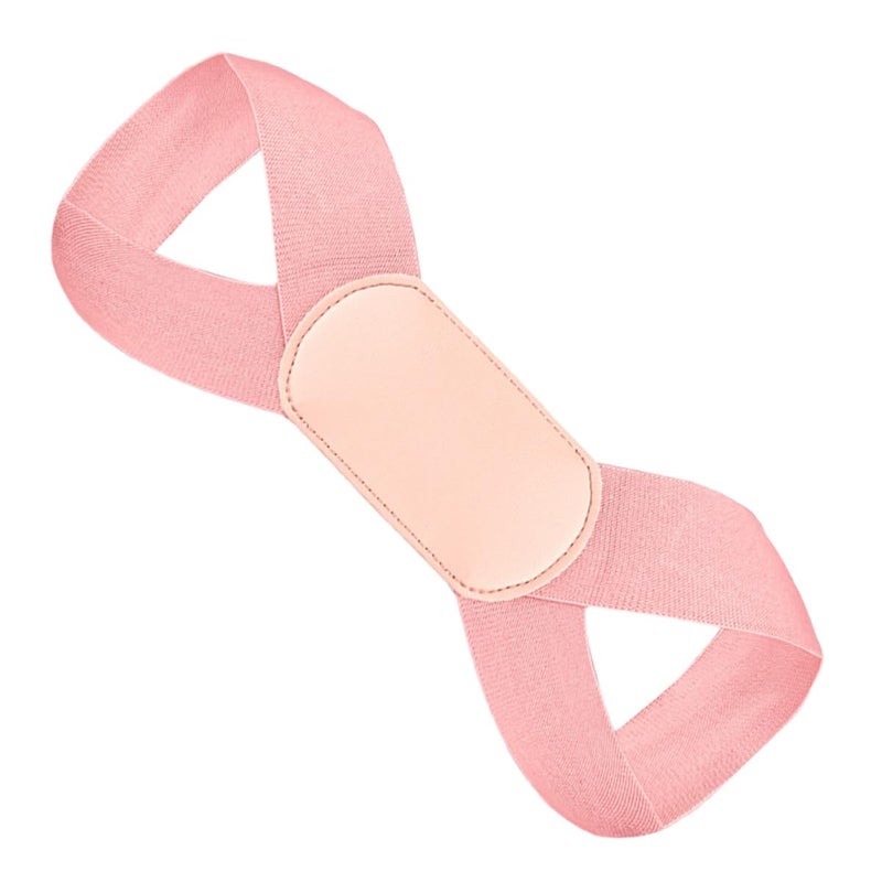 Adjustable Posture Corrector Back Brace Belt Pink L Size Support For Adults - Image 2