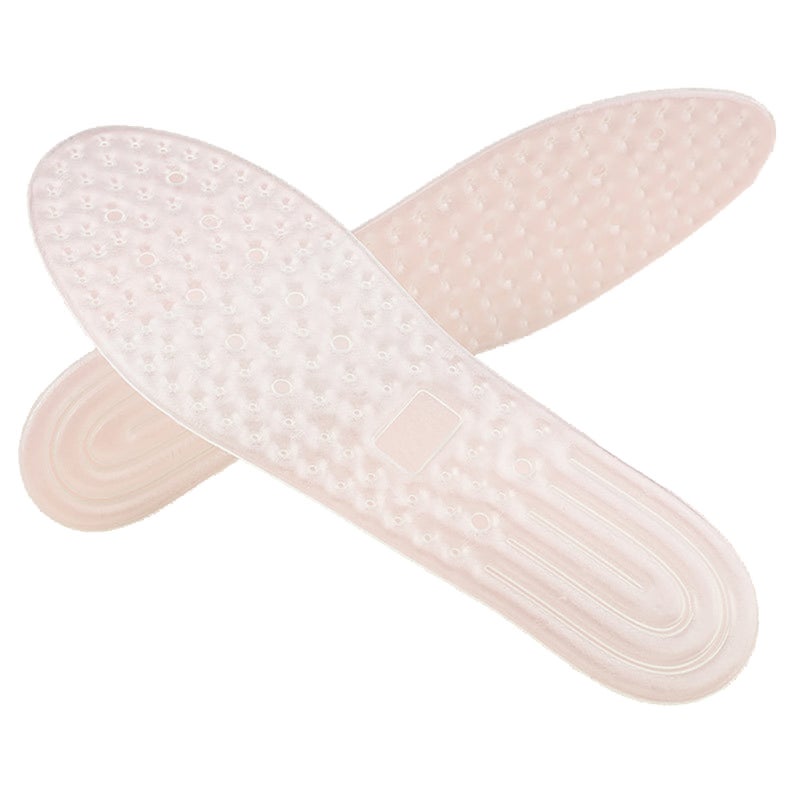 2 Pairs of Shoe Insole TPU Inflatable Insoles Absorbing Breathable Foot Pad for Travel Outdoor White - Image 2