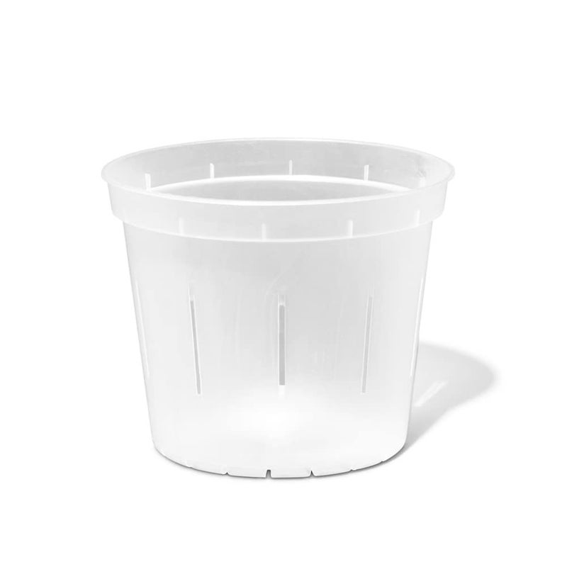 rePotme Orchid Pot - 6 inch Slotted Clear Orchid Pots - 3 Pack (Crystal Clear) - Image 1