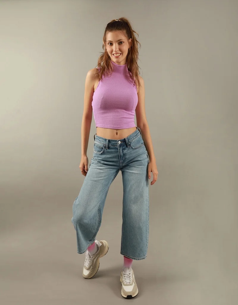 امريكان ايجل AE Mock Neck Tank Top