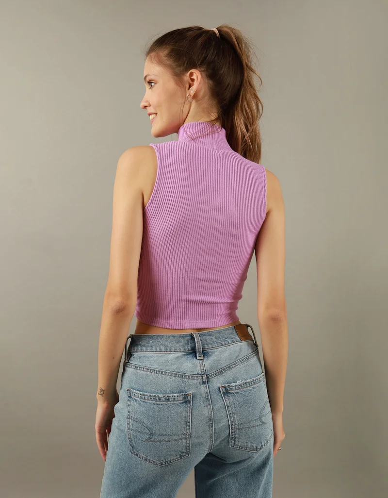 امريكان ايجل AE Mock Neck Tank Top