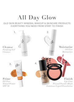 Glo Skin Beauty Glo Skin Beauty Luminous Liquid Foundation with SPF 18 (Alabaster) - Mineral Makeup, Improves Uneven Skin Tone, Smooths & Corrects Imperfections, Sheer to Medium Coverage, Dewy Finish  - Image 5