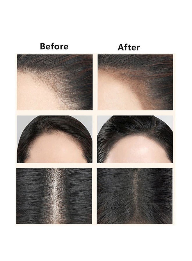 Sheloves Hairline Filler Pen Hair Line Shadow Powder Stick Hair Volumizing Powder Fill In Receding Hairlines Bald Spots Wide Parts Forehead Side Double-Ended Hairline Powder Hair Root Dye (Ash Brown) - Image 2