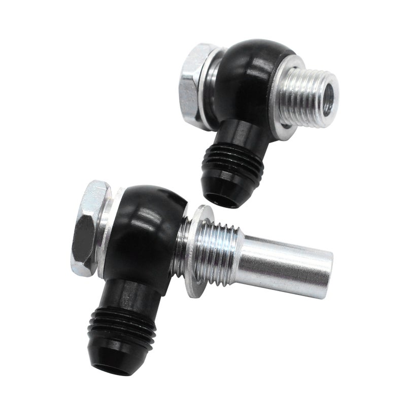 2PCS تركيبات مبرد زيت النقل بزاوية 90 درجة 6AN x 1/4NPSM بديل لـ GM 4L80E نقلات - Image 2