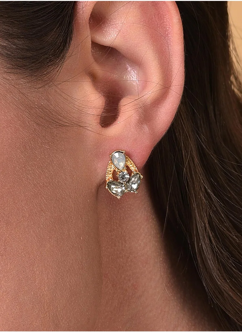 SOHI Multicoloured Contemporary Stud Earrings