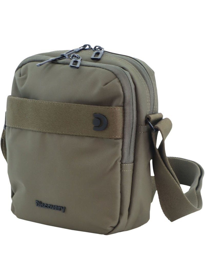 Discovery Adventures DISCOVERY D00912 shoulder/crossbody bag in khaki color. - Image 1