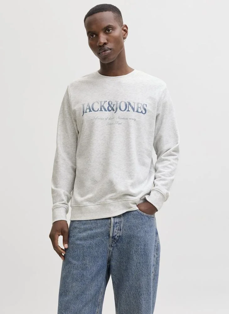 JACK & JONES Graphic Crew Neck Sweatshirt