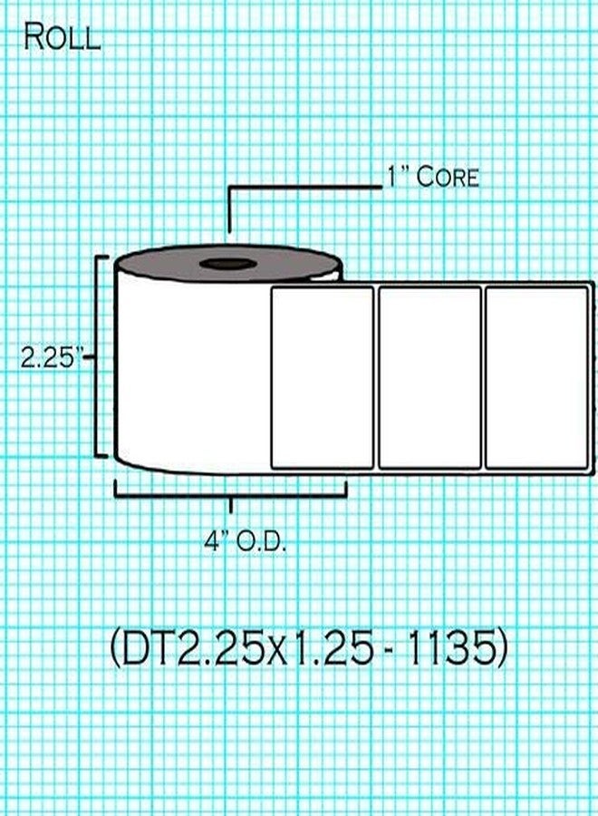 IDEALSEAL Compatible Replacement for 2.25 x1.25 Top Coated Direct Thermal Labels UPC 1135 Labels Per Roll (12) Resistant to Scratches and Smudges, for Zebras 2844, ZD410, ZP450, ZP500, ZP505 - Image 2