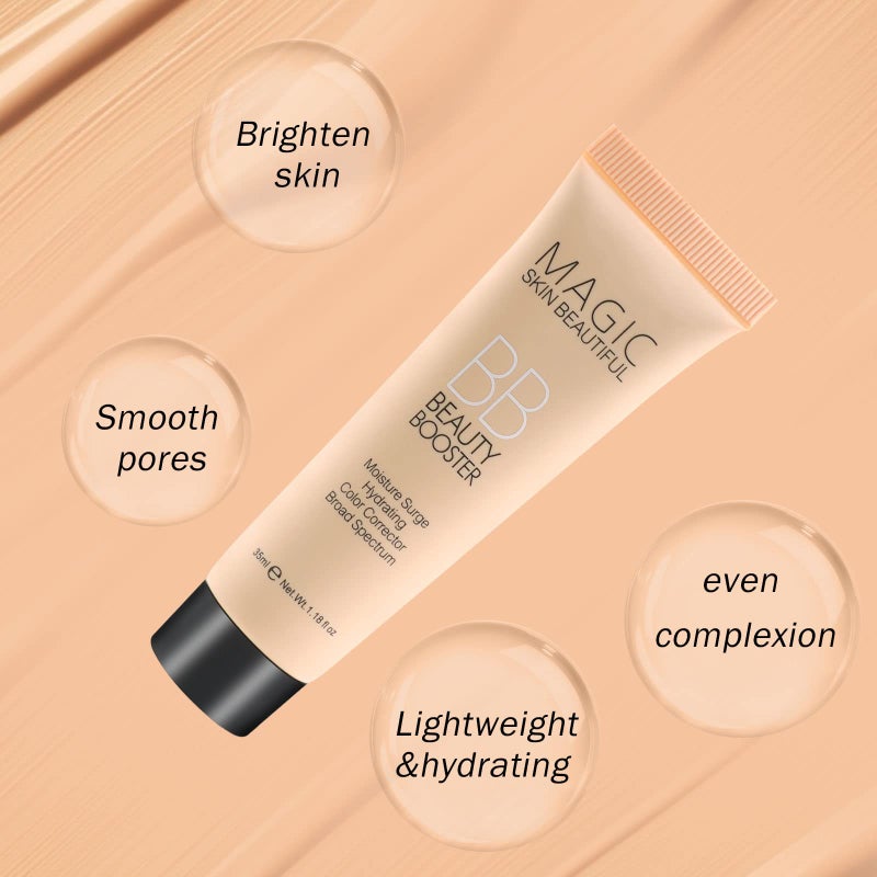 Boobeen Hydrating BB Cream - Full-Coverage Foundation & Concealer, Color Correcting Tinted Moisturizer for All Skin Types - Evens Skin Tone - Image 3