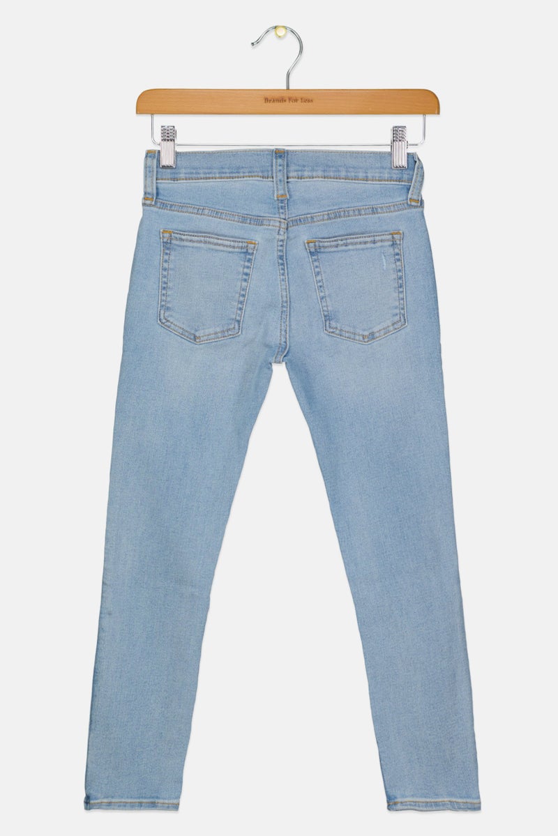 GAP Kids Boy Skinny Fit  Washed Stretchable Denim, Light Blue - Image 2