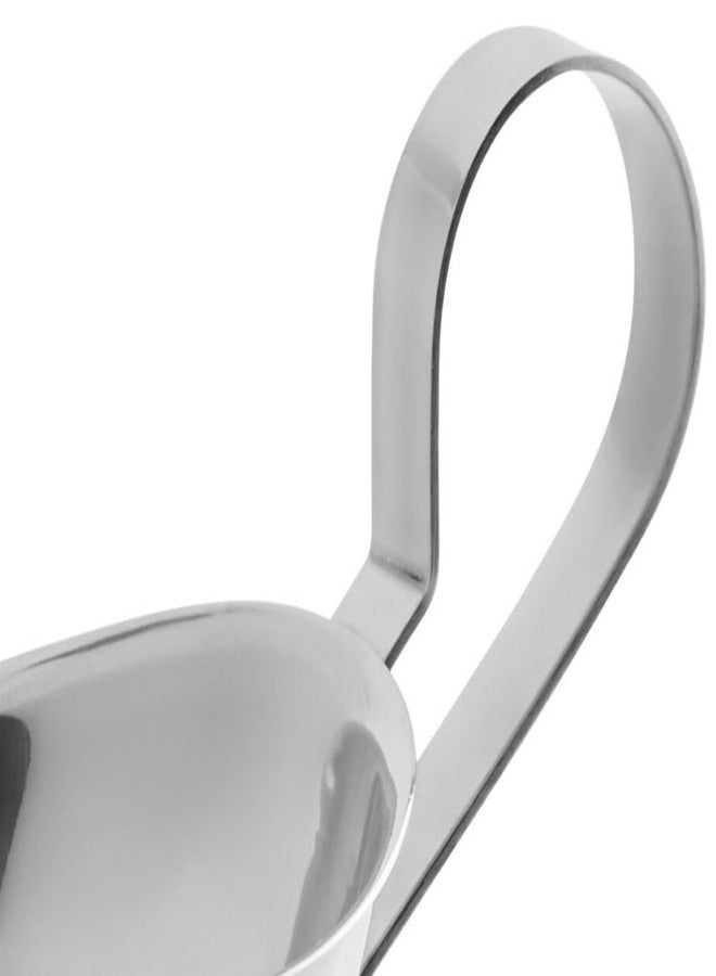 Soro Essentials- 5 oz. Stainless Steel Gravy Sauce Boat Gadroon Base with Loop Handle Set of 2- Restaurant Gravy Boat Dripless Lip Spout Serving Dish Gravy Bowl for Sauces Gravy Salad Dressings Milk - Image 4