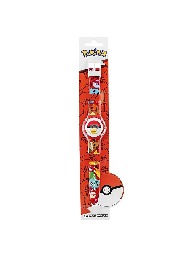 Disney Boys Digital Round Shape Plastic Wrist Watch - POK4374 - 32 Millimeter