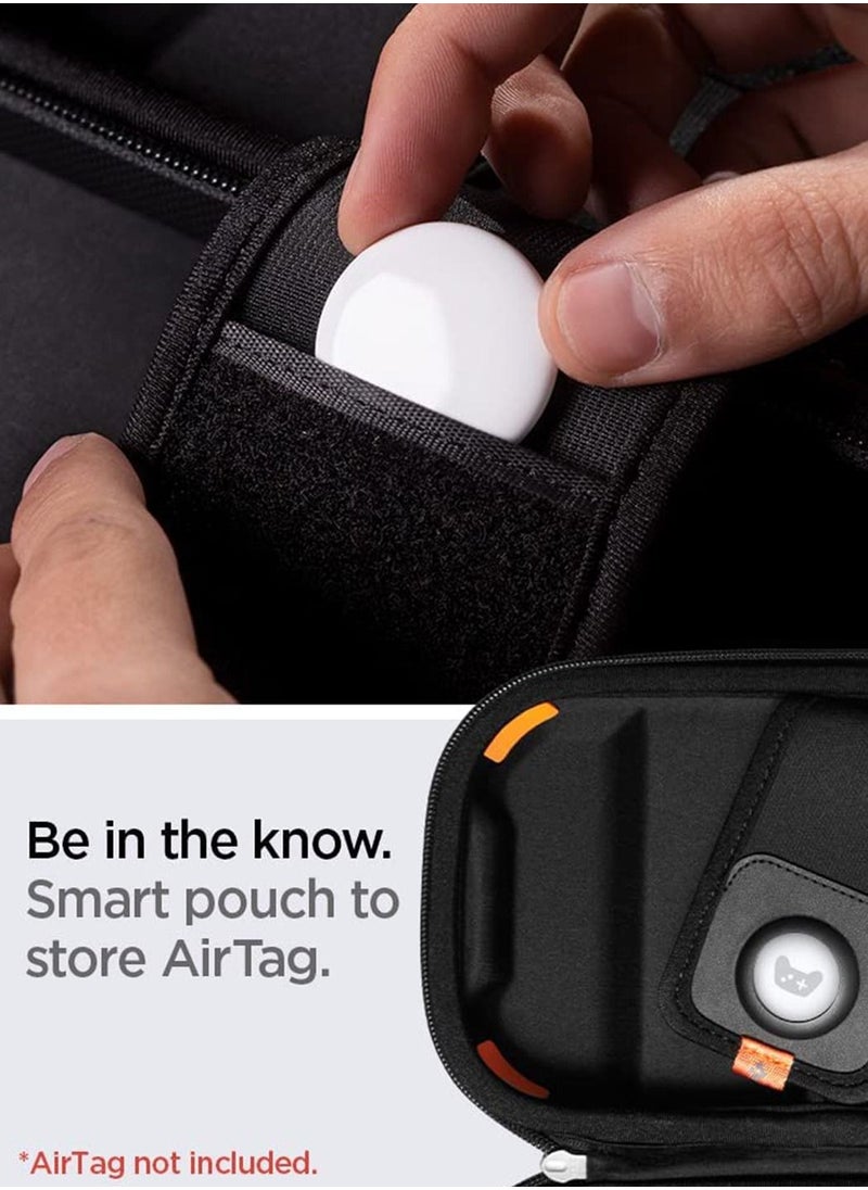 Spigen Rugged Armor PRO Portable Travel Carrying Case Cover for Nintendo Switch OLED (2021 / 2017 Models) with Game Storage and AirTag holder - Black  - Image 3