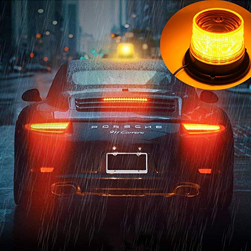 BIGANT LED Strobe Light, Big Ant Amber 48 LED Warning Lights Safety Flashing Strobe Lights with Magnetic for Most Vehicle Trucks Cars, Law Enforcement Emergency Hazard Beacon Caution Warning Snow Plow - Image 2