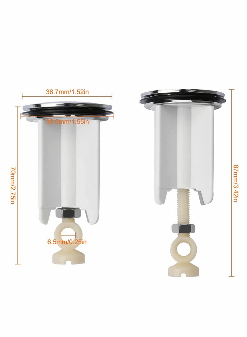 KASTWAVE Pop Up Sink Plug, Universal Drain Filter, 40 mm Height Adjustable Pop-up Plug - Image 4