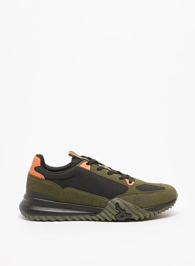 Kappa Men's Embossed Sports Shoes with Lace-Up Closure