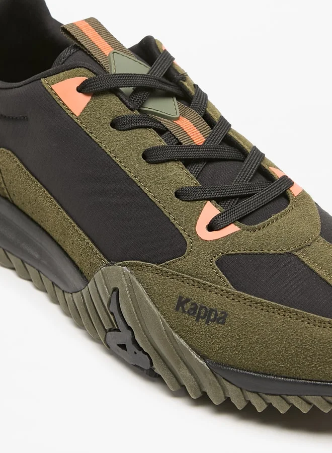 Kappa Men's Embossed Sports Shoes with Lace-Up Closure