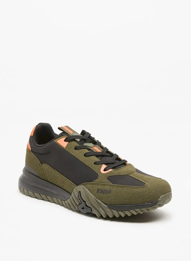 Kappa Men's Embossed Sports Shoes with Lace-Up Closure