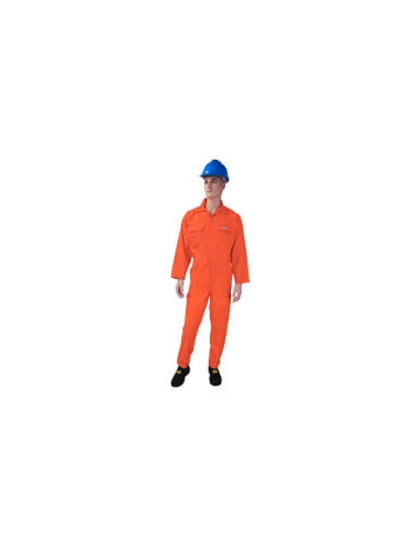 Vaultex, Fire Retardant Coverall with Labels, Orange Color - Image 1