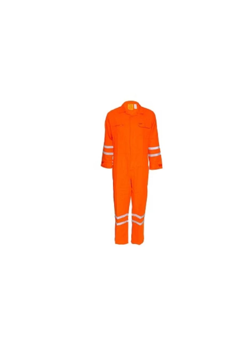 Vaultex, Fire Retardant Coverall with Labels, Orange Color - Image 2