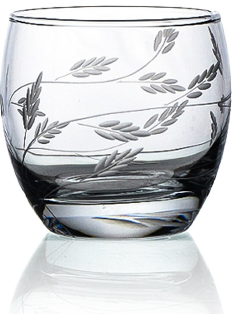 Pudgy 61 Piece Glass Dowry Set Bosnian Carafe with Shoot Pattern