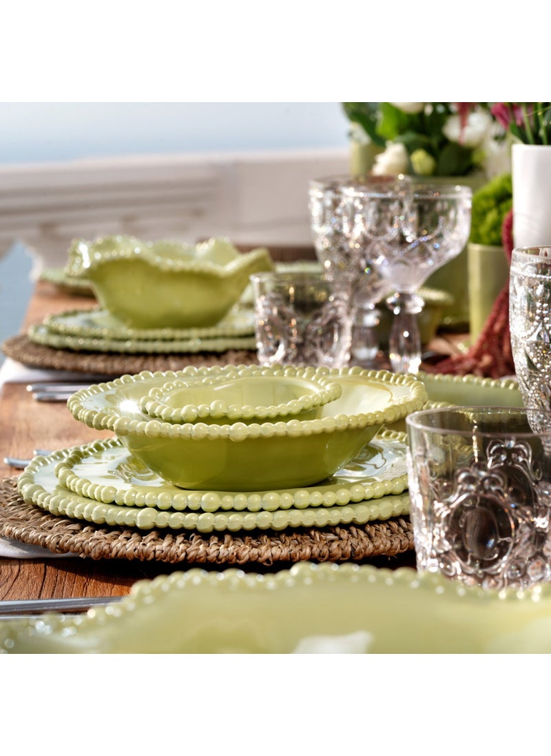 Baci milano Green Melamine Deep Plate 21.5 Cm  - Image 3