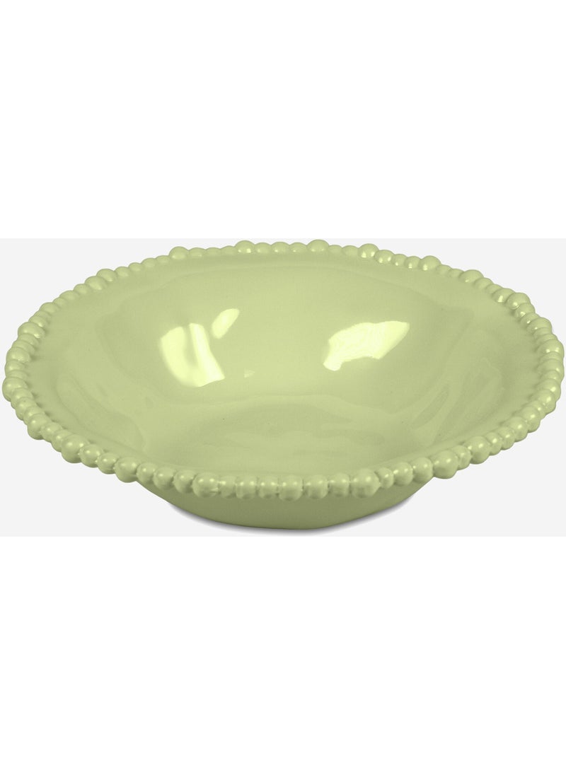 Baci milano Green Melamine Deep Plate 21.5 Cm  - Image 1