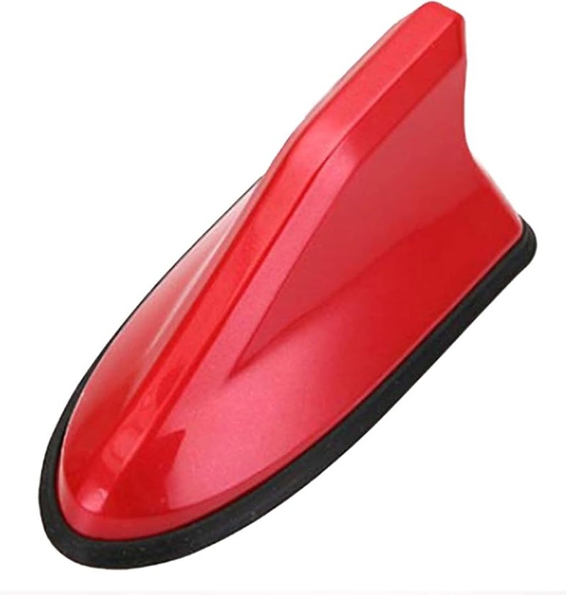 Red Shark Fin Antenna for VW Touran 2004 2018 AM FM Radio Aerial - Image 1