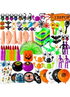 Max Fun 132Pcs Halloween Party Toys Assortment For Kids Halloween Party Favors Prizes Box Toy Assortment Classroom Trick Treating Halloween Treasure Box Toys(Random)  - Image 1