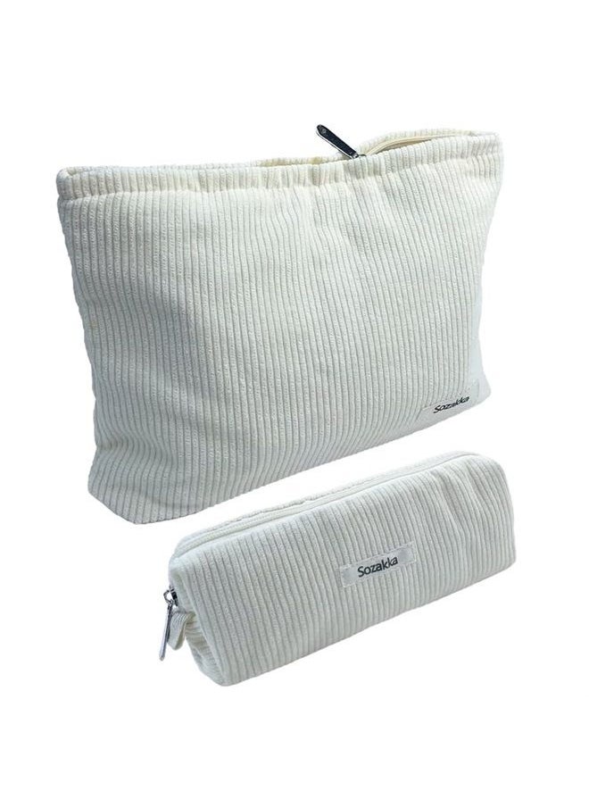LETGO Travel Cosmetic Bag Large Capacity Makeup Bags Makeup Brushes Storage Bag Makeup Pouch Travel Toiletry Bag Organizer for Women  - Image 1