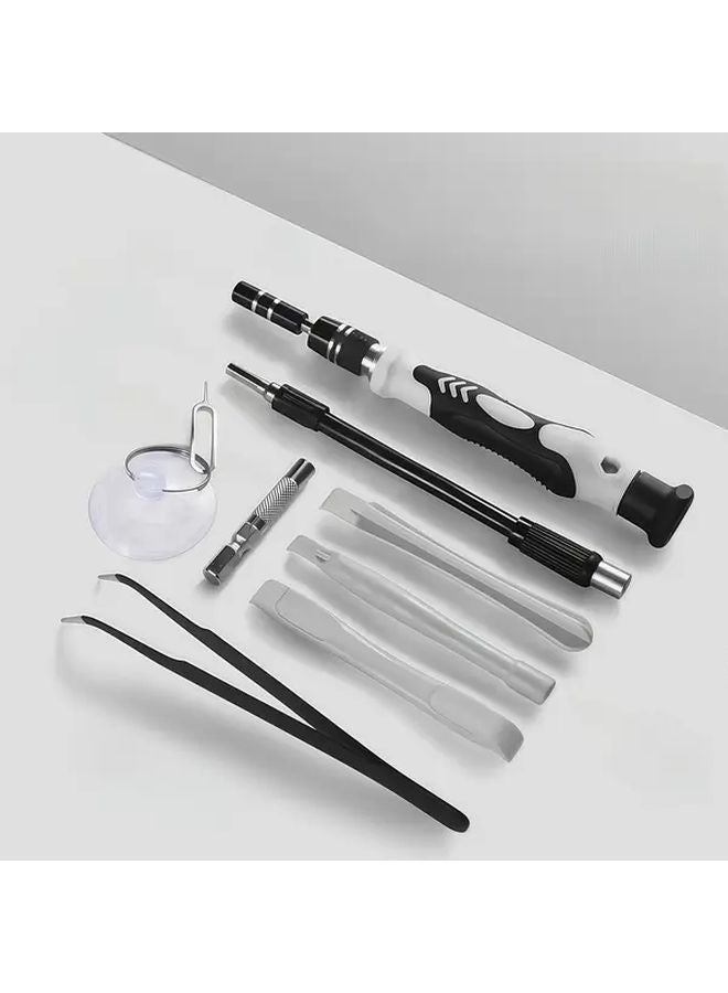 132 قطعة مجموعة مفكات أدوات إلكترونية مع حقيبة وقطع مغناطيسية دقيقة لتصليح الكمبيوتر واللاب توب والهاتف - Image 4