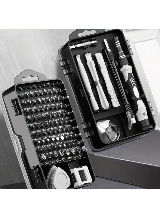 132 قطعة مجموعة مفكات أدوات إلكترونية مع حقيبة وقطع مغناطيسية دقيقة لتصليح الكمبيوتر واللاب توب والهاتف - Image 2
