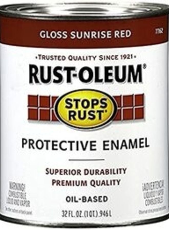 Rust-Oleum Stops Rust Protective Enamel Brush-On Paint Quart
