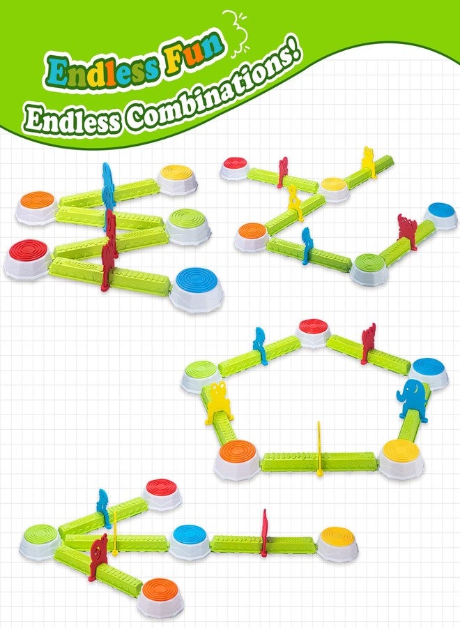 VROGTIK Light Up Stepping Stones for Kids, 15 piece Balance Beams Toddler Stepping Stones Obstacle Course Sensory Toys with Game Spinner and Card for Indoor Outdoor Toys Gifts for 3 4 5 6 7 8 9 Years Old Kids - Image 4