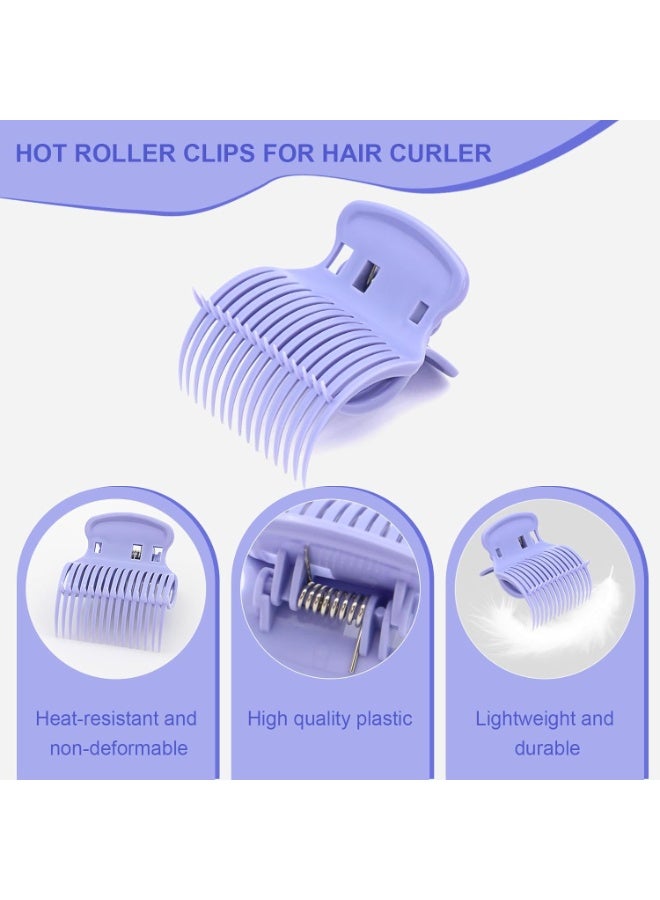 مشابك بكرات الشعر الساخنة - 12 قطعة من مشابك بكرات الشعر - مشابك بكرات الشعر البديلة للنساء والفتيات - مشبك مخلب تجعيد الشعر - أزرق - Image 2