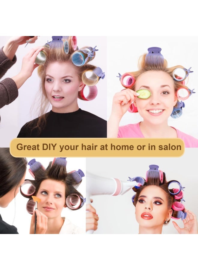 مشابك بكرات الشعر الساخنة - 12 قطعة من مشابك بكرات الشعر - مشابك بكرات الشعر البديلة للنساء والفتيات - مشبك مخلب تجعيد الشعر - أزرق - Image 5