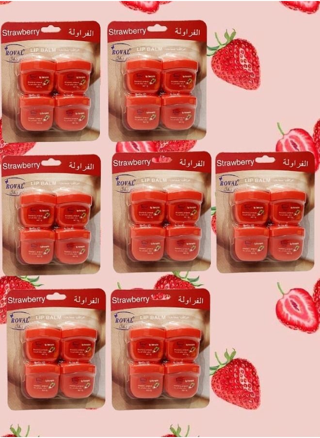 BOUTIQUE 28 Pieces Roval Lip Balm Strawberry 7g 